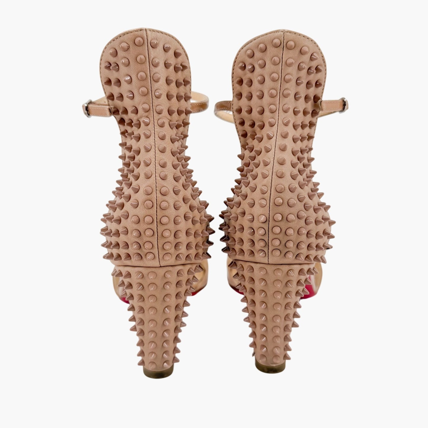 Christian Louboutin Tropanita Sandals Nude Patent Size 37