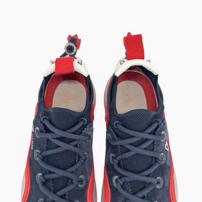 Christian Louboutin Navy Blue Suede Arpoador Spike Sneakers – Size 37