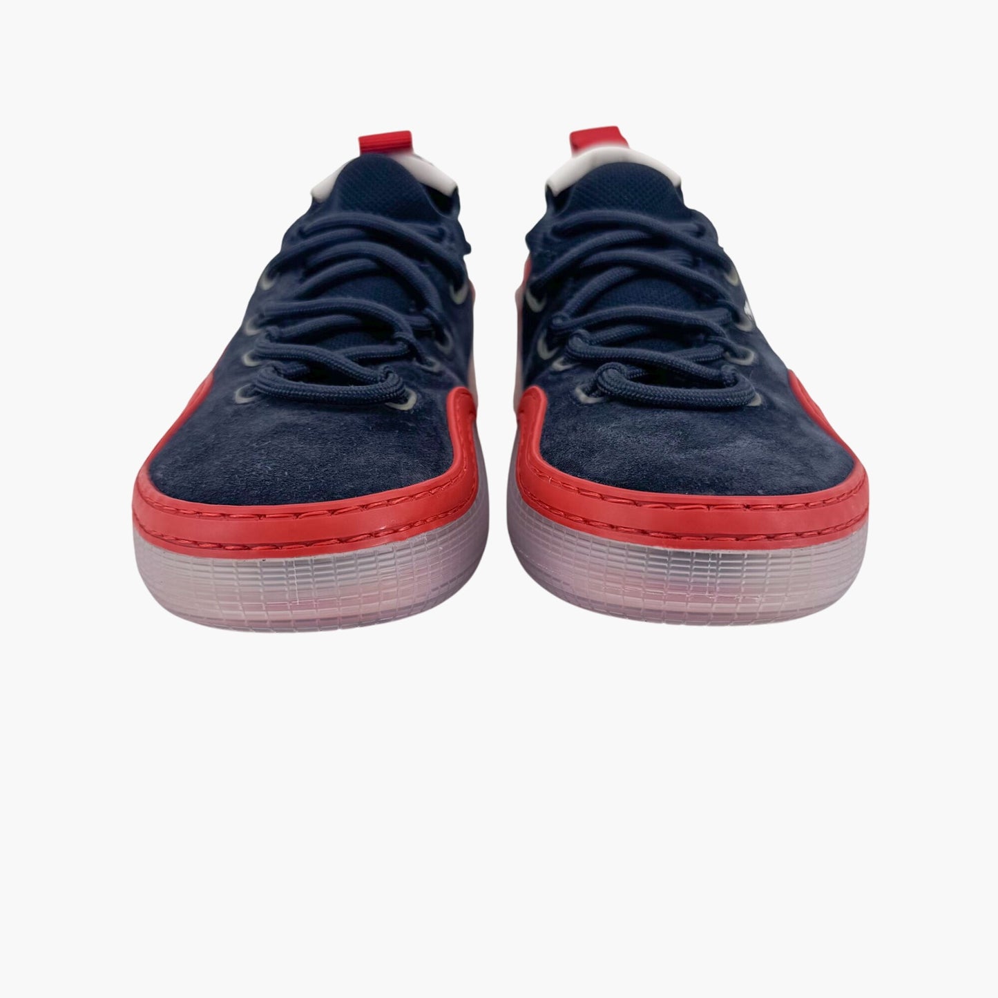 Christian Louboutin Navy Blue Suede Arpoador Spike Sneakers – Size 37