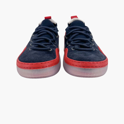 Christian Louboutin Navy Blue Suede Arpoador Spike Sneakers – Size 37