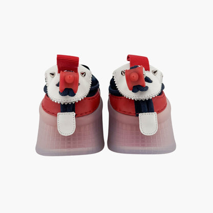 Christian Louboutin Navy Blue Suede Arpoador Spike Sneakers – Size 37