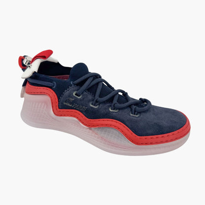 Christian Louboutin Navy Blue Suede Arpoador Spike Sneakers – Size 37