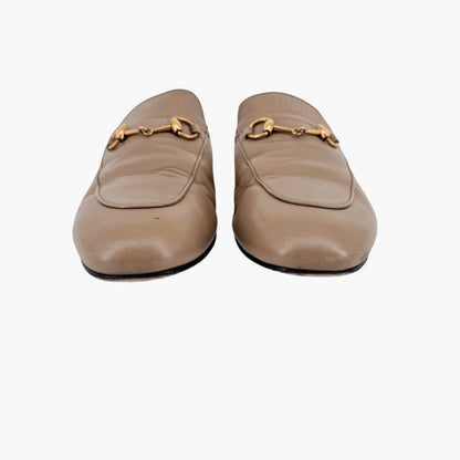 Gucci Princetown Horsebit Mules in Beige Leather – Size 38
