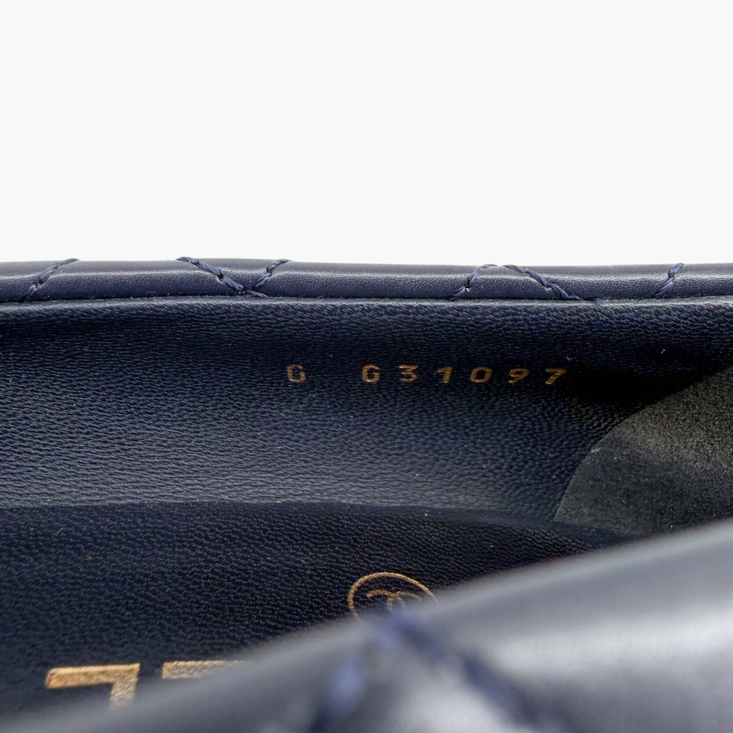 Chanel Camellia Cap Toe Quilted Leather Pumps Blue Size 38.5C