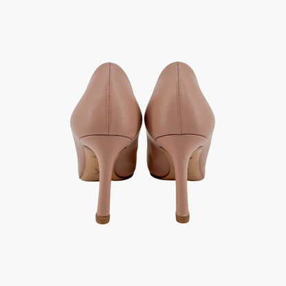 Louis Vuitton Heartbreaker Pumps in Beige Leather with Gold LV Logo – Size 37