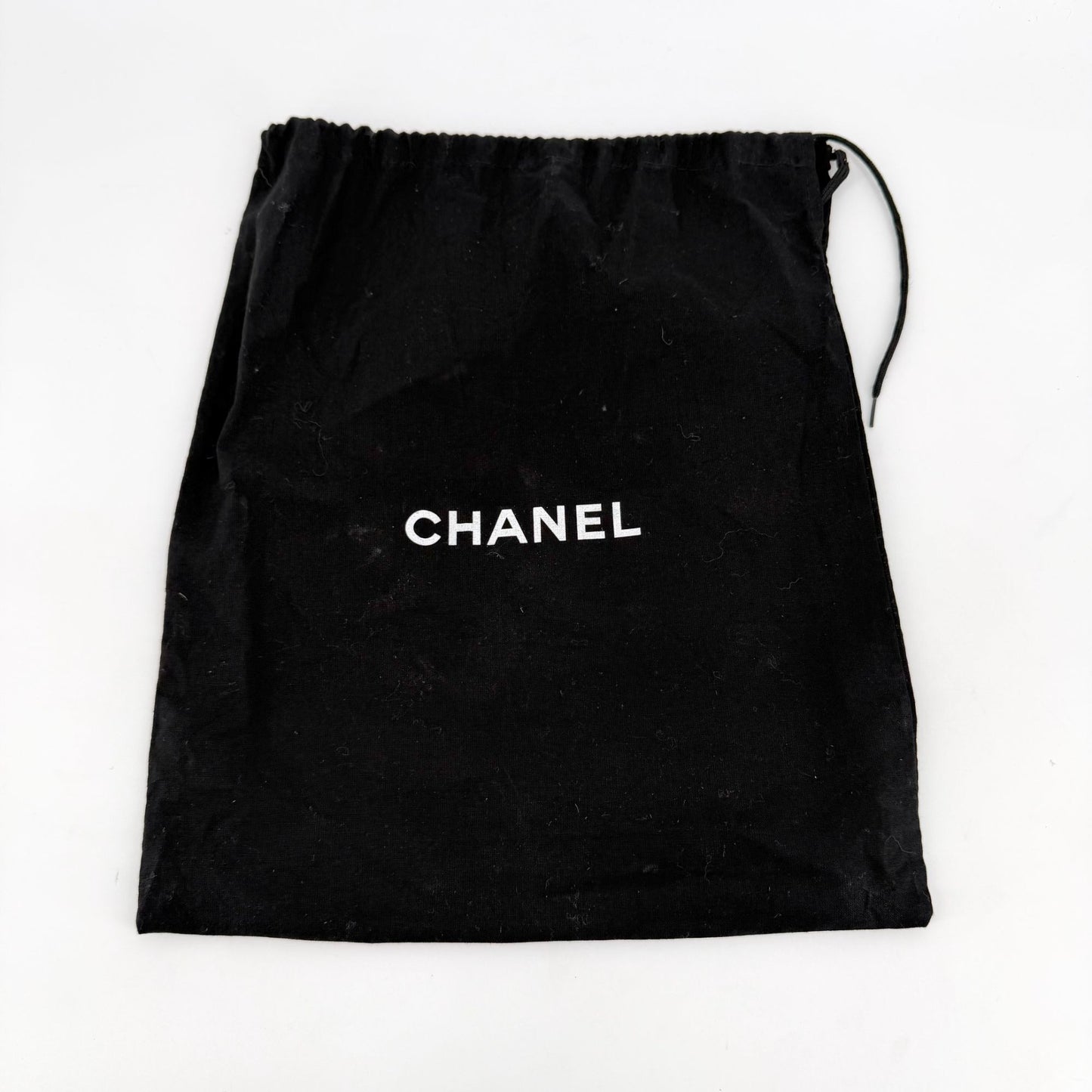 Chanel CC Black Leather Espadrille Slide Sandals Size 38