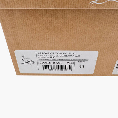 Christian Louboutin Arpoador Sneakers in Black Suede with Red Soles – Size 41