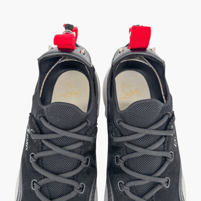 Christian Louboutin Arpoador Sneakers in Black Suede with Red Soles – Size 41