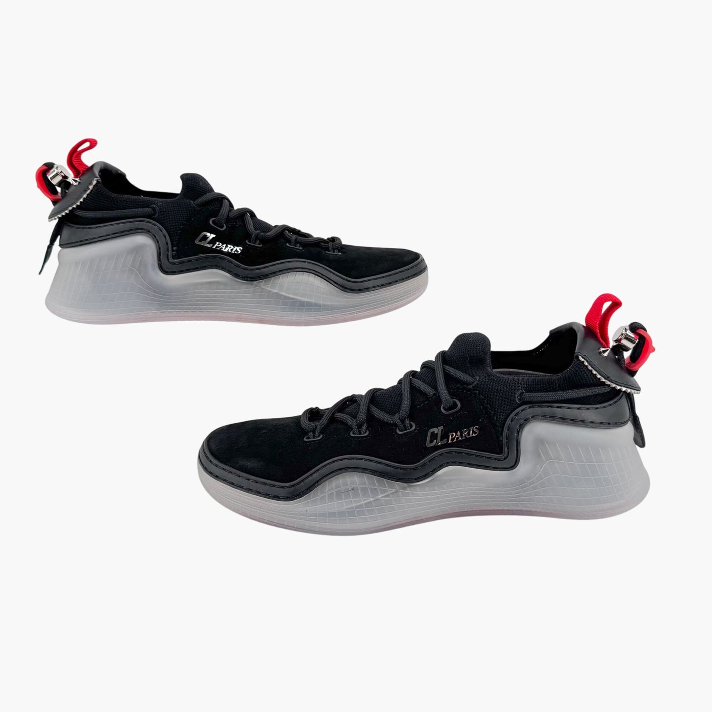 Christian Louboutin Arpoador Sneakers in Black Suede with Red Soles – Size 41
