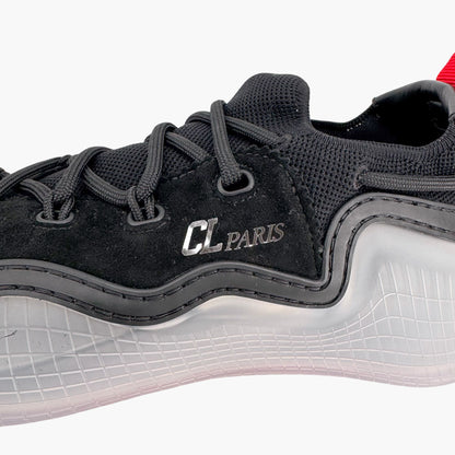 Christian Louboutin Arpoador Sneakers in Black Suede with Red Soles – Size 41