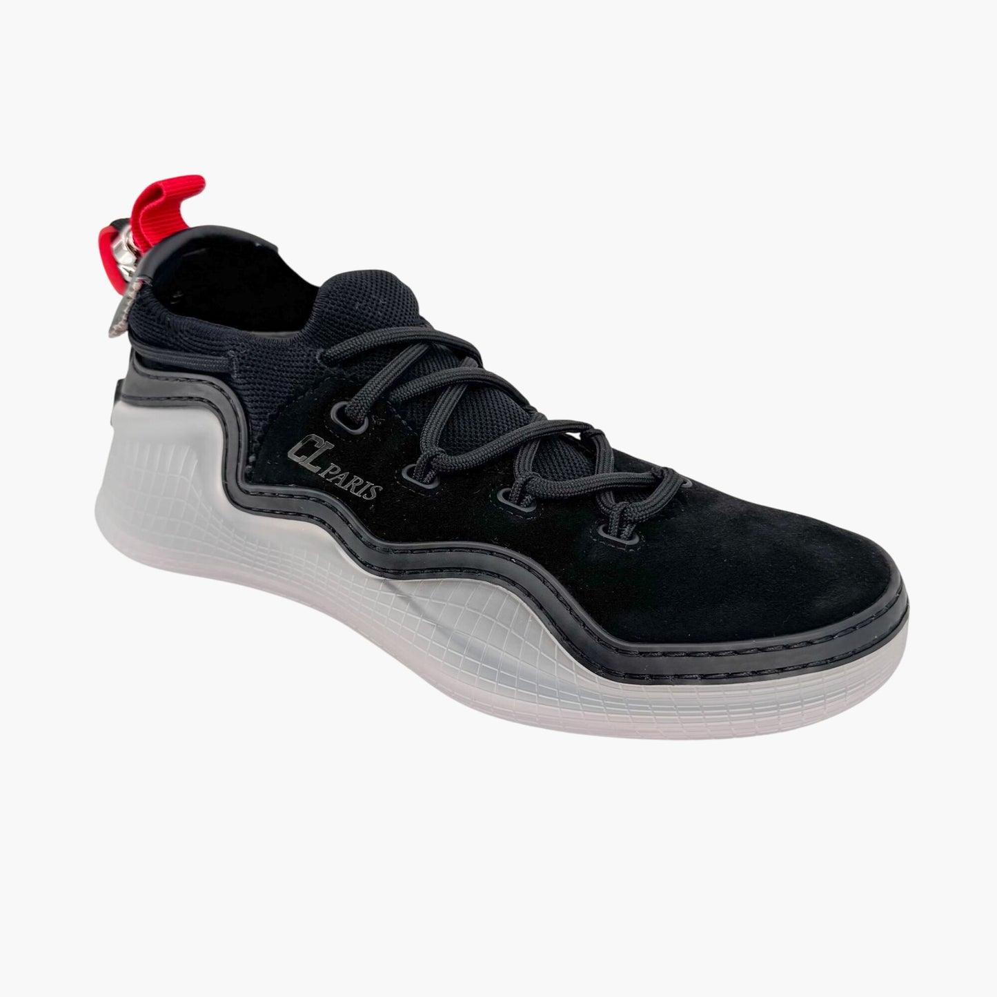 Christian Louboutin Arpoador Sneakers in Black Suede with Red Soles – Size 41