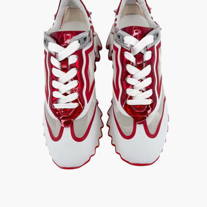 Christian Louboutin Sharkina Sneakers White Red Size 39