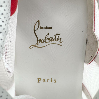Christian Louboutin Sharkina Sneakers White Red Size 41