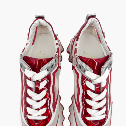 Christian Louboutin Sharkina Sneakers White Red Size 41