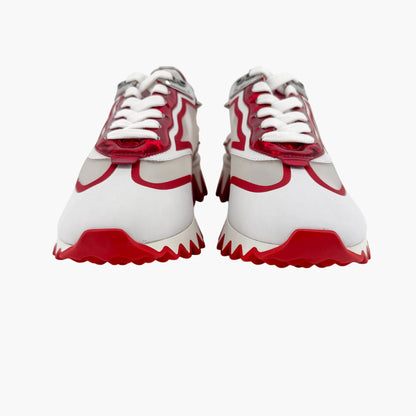 Christian Louboutin Sharkina Sneakers White Red Size 41