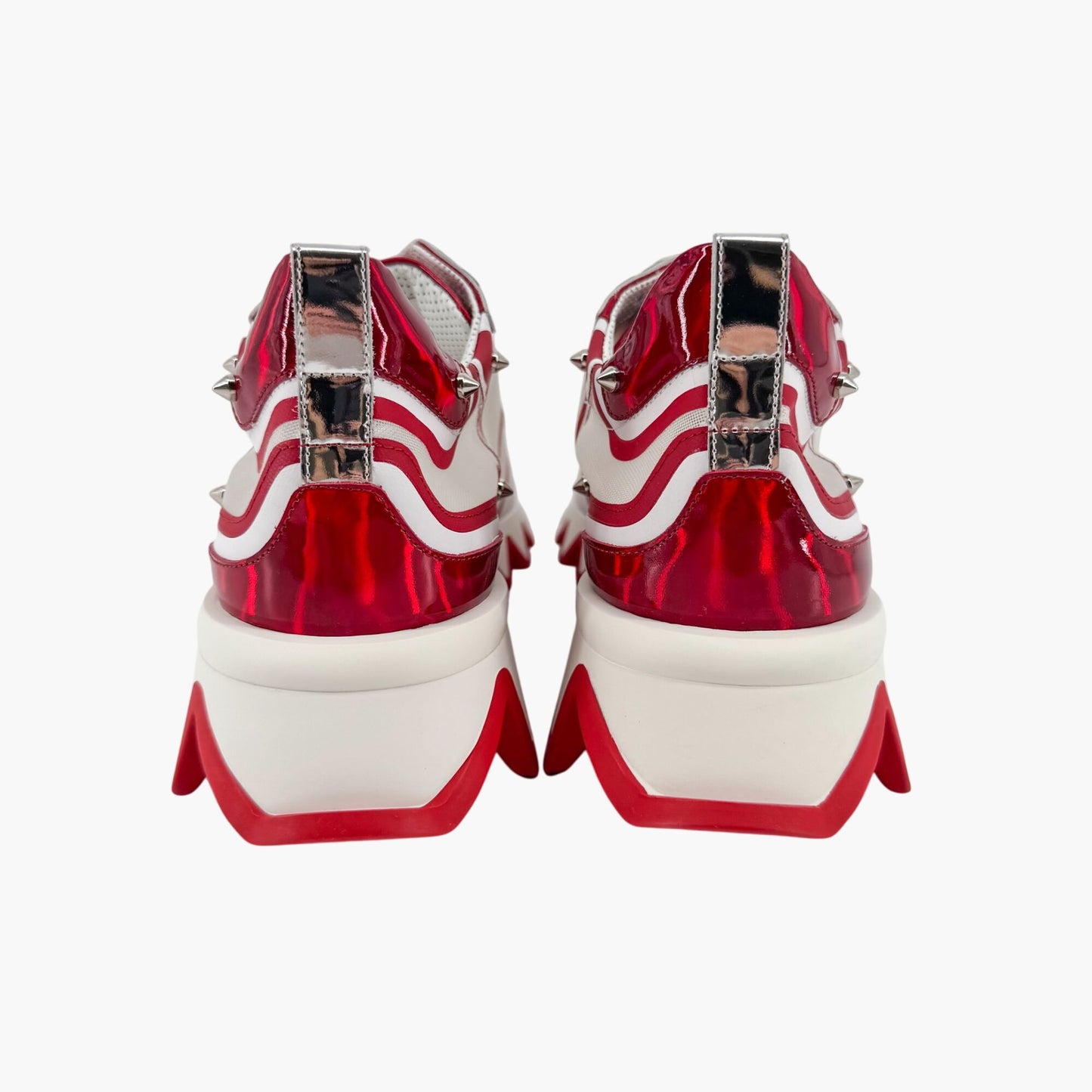 Christian Louboutin Sharkina Sneakers White Red Size 41