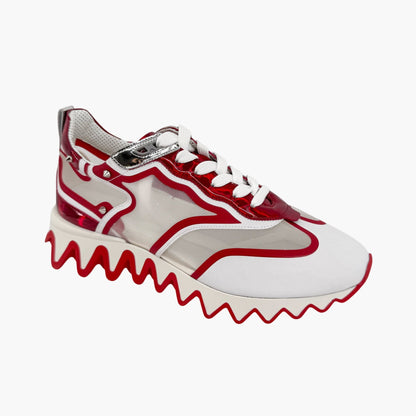 Christian Louboutin Sharkina Sneakers White Red Size 41