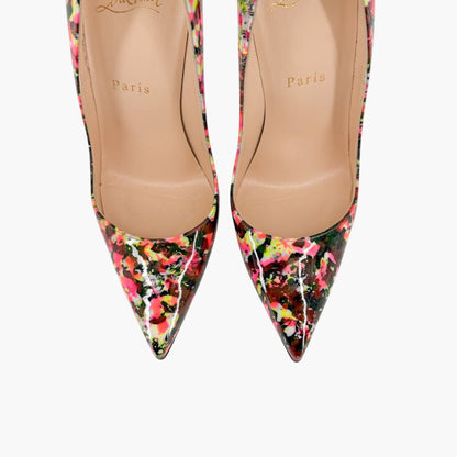 Christian Louboutin So Kate 120 Paint Splatter Pumps Size 37