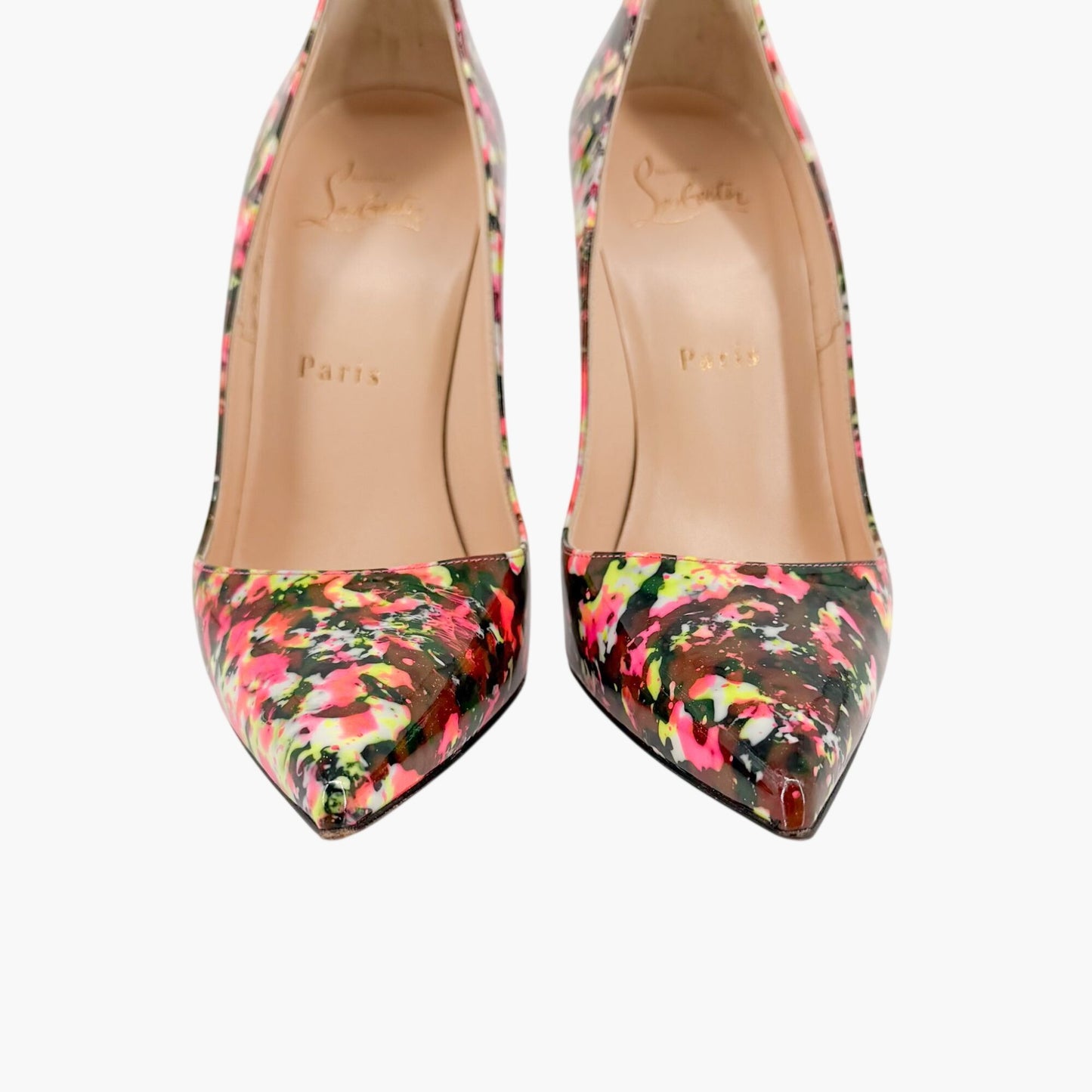 Christian Louboutin So Kate 120 Paint Splatter Pumps Size 37