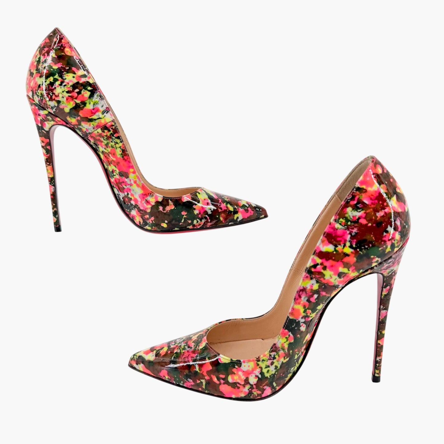 Christian Louboutin So Kate 120 Paint Splatter Pumps Size 37