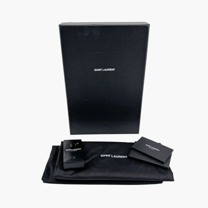 Saint Laurent La 16 Mule Sandals in Blue YSL Logo Denim – Size 40
