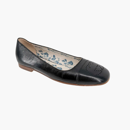 Gucci Hills GG Cap Toe Ballet Flats Black Size 37.5