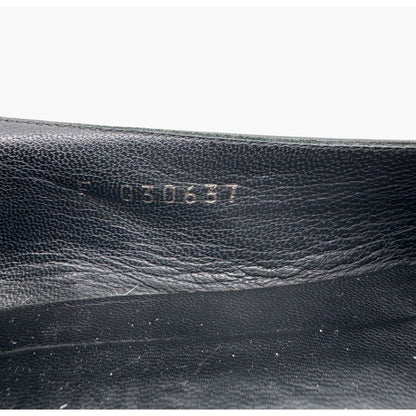 Chanel CC Smoking Loafer Flats in Black Leather – Size 37.5