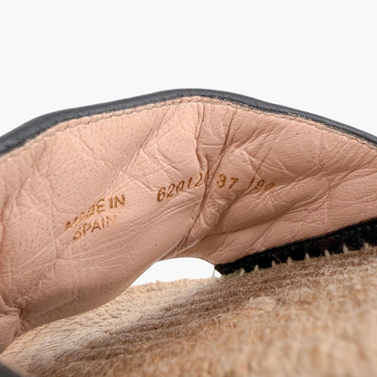 Gucci Marmont GG Espadrille Slide Sandals Beige Size 37