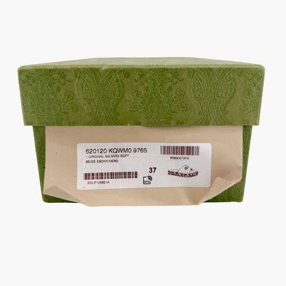 Gucci Marmont GG Espadrille Slide Sandals Beige Size 37