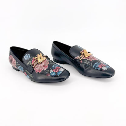 Louis Vuitton Upper Case Floral Print Loafers – Size 37