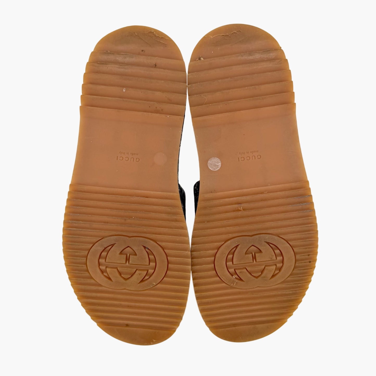 Gucci Angelina GG Denim Platform Slides in Blue Size 40