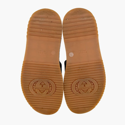 Gucci Angelina GG Denim Platform Slides in Blue Size 40