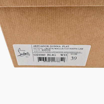 Christian Louboutin Arpoador Sneakers in Navy Blue Suede with Red Soles – Size 39