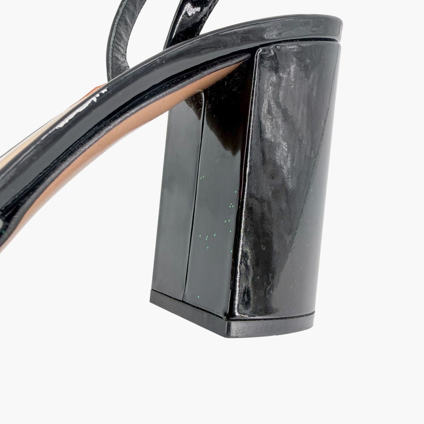 Valentino Garavani One Stud Patent Pumps in Black Patent Leather Size 38