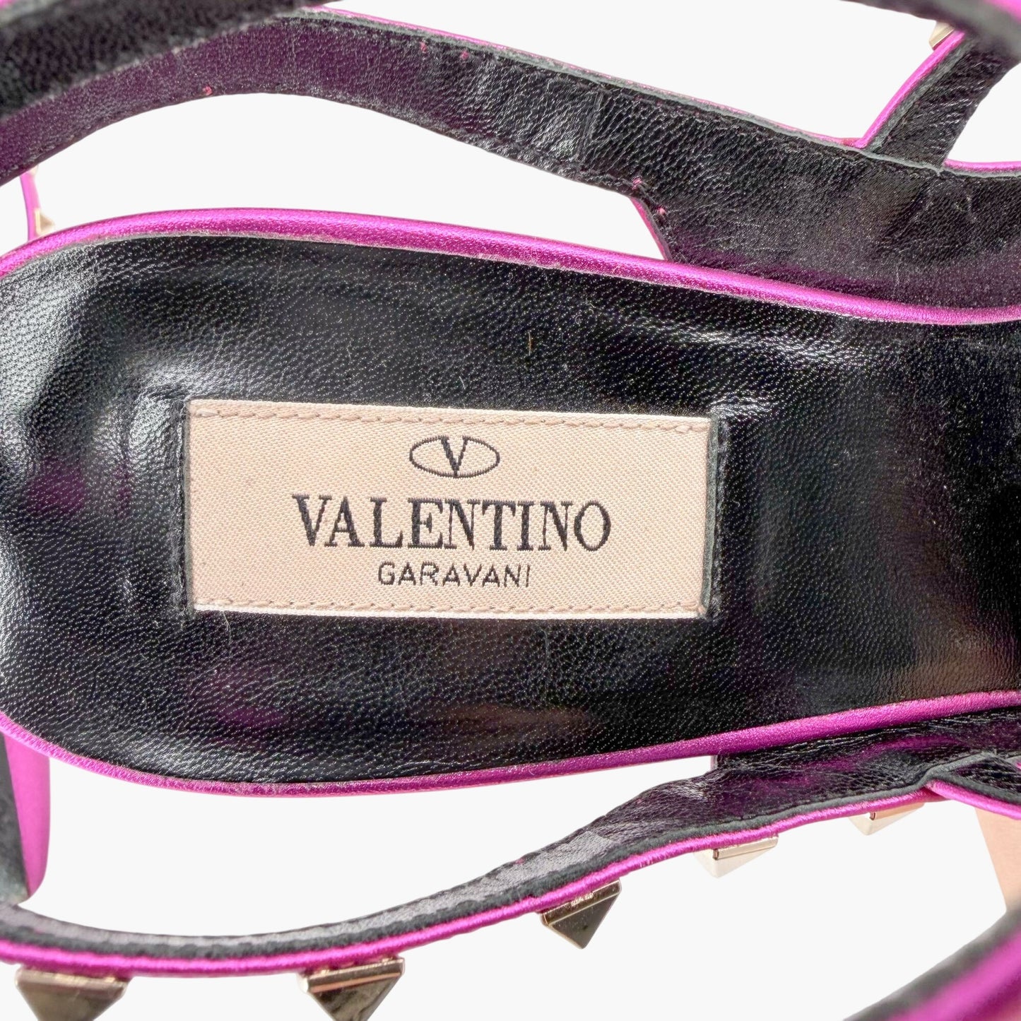Valentino Rockstud Caged Pumps Fuchsia Pink Size 41