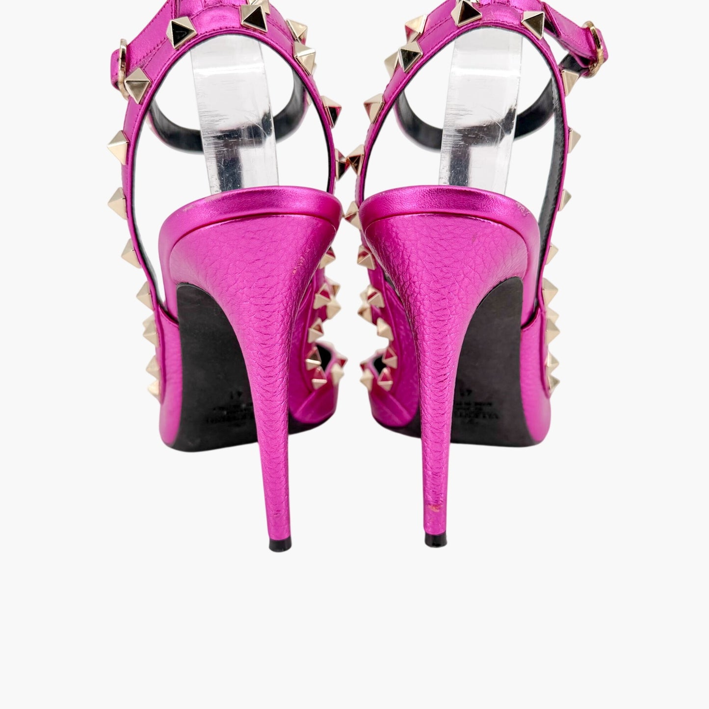 Valentino Rockstud Caged Pumps Fuchsia Pink Size 41