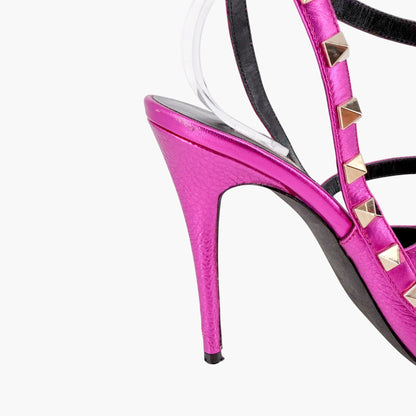 Valentino Rockstud Caged Pumps Fuchsia Pink Size 41