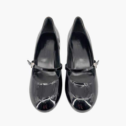 Louis Vuitton Black Patent Uniformes Flower Heel Pumps Size 37