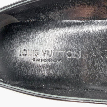 Louis Vuitton Black Patent Uniformes Flower Heel Pumps Size 37