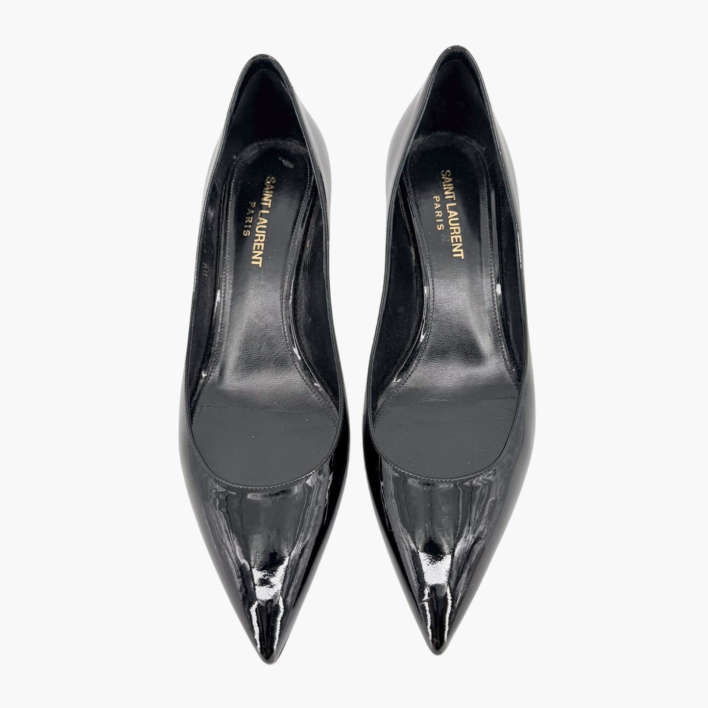 Saint Laurent Charlotte Pointed Pumps Black Size 39