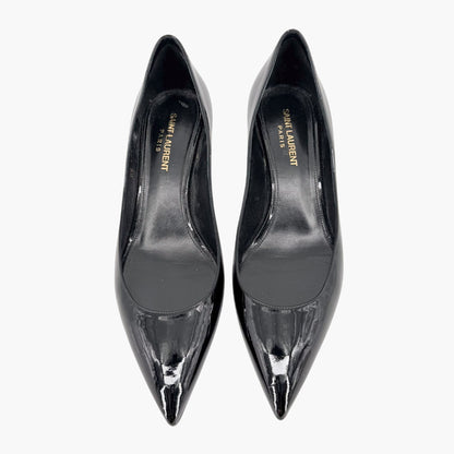 Saint Laurent Charlotte Pointed Pumps Black Size 39