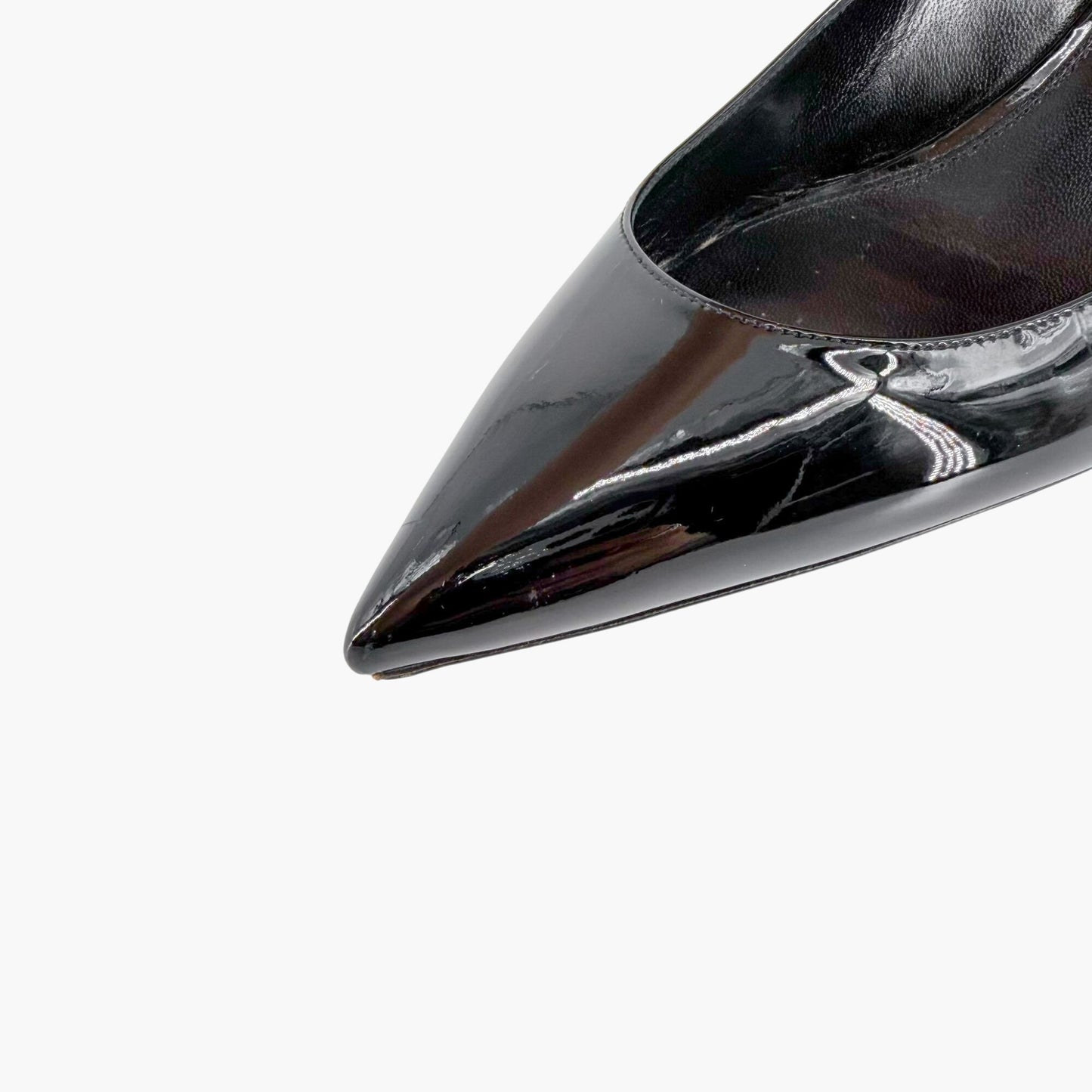 Saint Laurent Charlotte Pointed Pumps Black Size 39