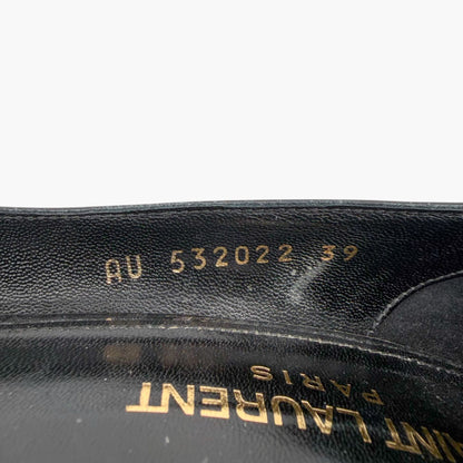 Saint Laurent Charlotte Pointed Pumps Black Size 39