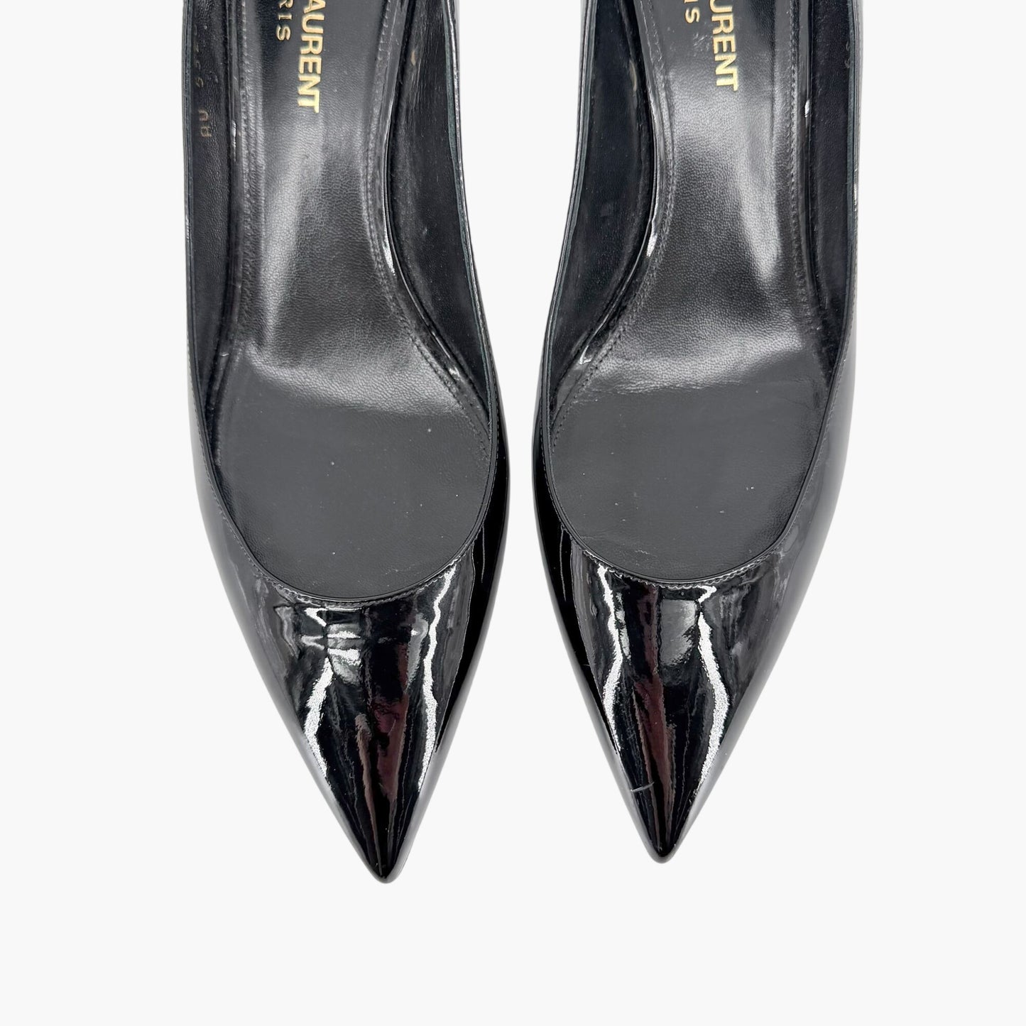 Saint Laurent Charlotte Pointed Pumps Black Size 39