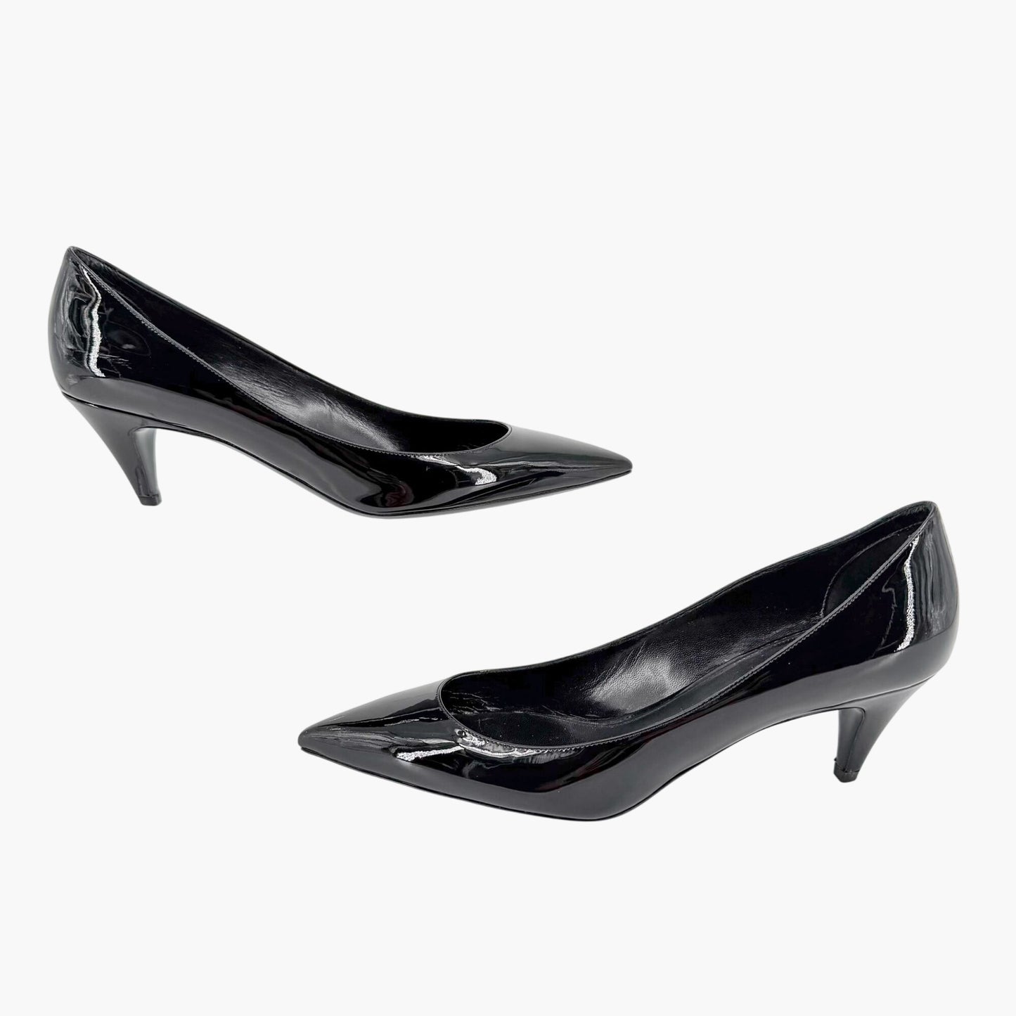 Saint Laurent Charlotte Pointed Pumps Black Size 39
