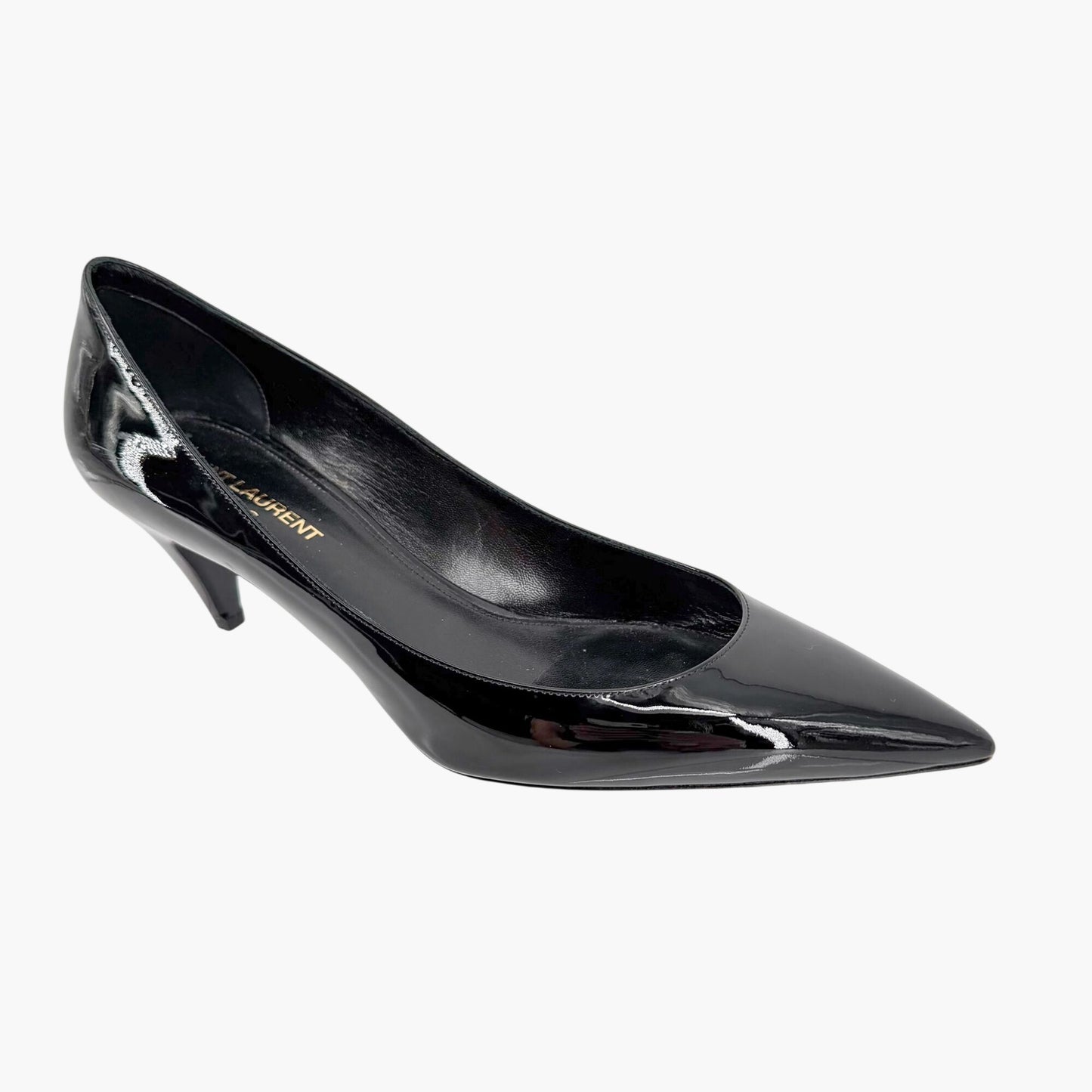 Saint Laurent Charlotte Pointed Pumps Black Size 39