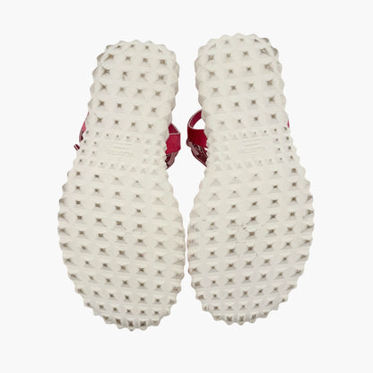 Valentino Garavani Free Rockstud Gladiator Sandals in Pink Suede – Size 39