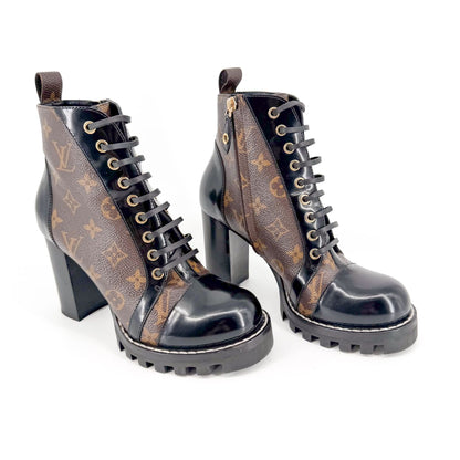 Louis Vuitton Star Trail Combat Boots Brown Size 38.5