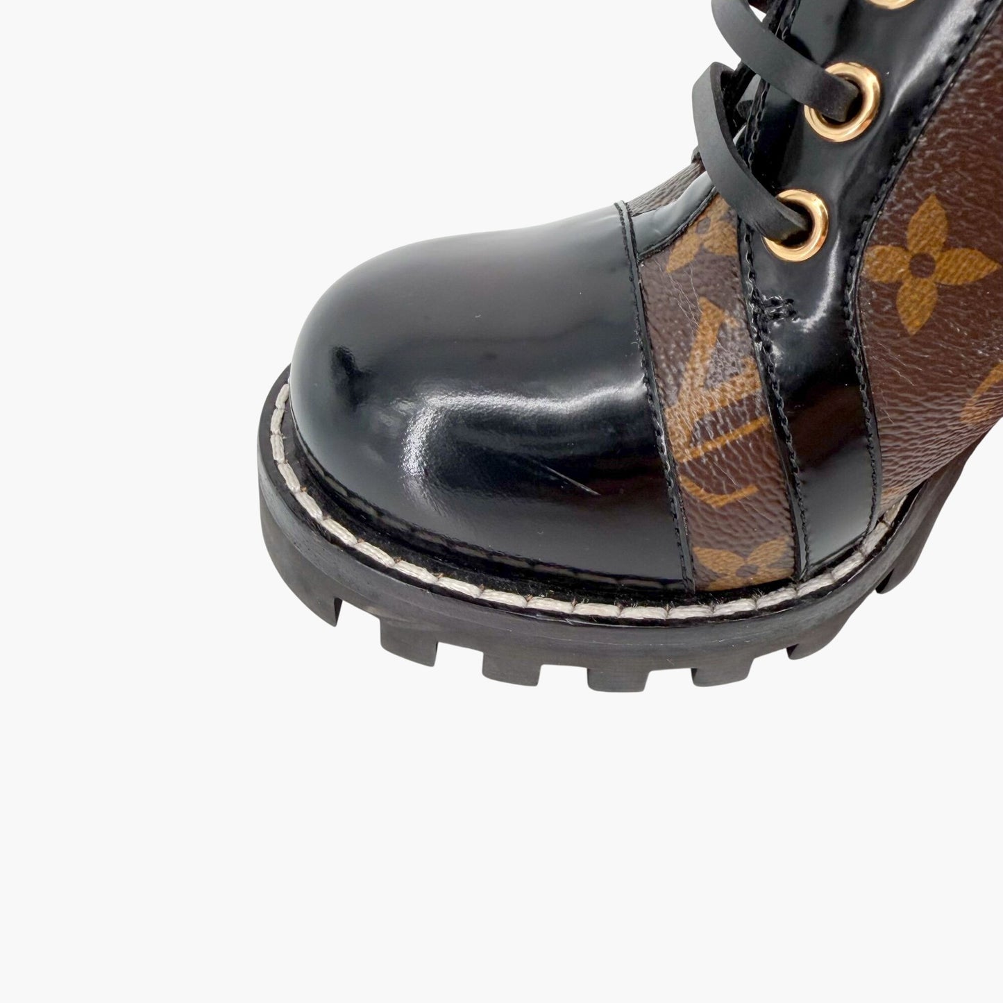 Louis Vuitton Star Trail Combat Boots Brown Size 38.5