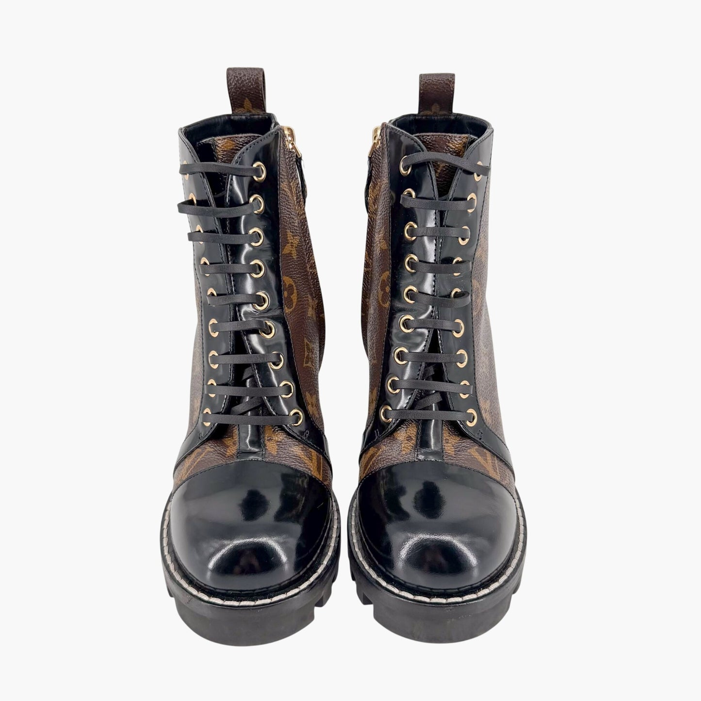 Louis Vuitton Star Trail Combat Boots Brown Size 38.5